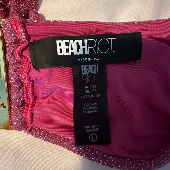 Beach Riot Jessica Swim Top size large - Picture 4 of 6